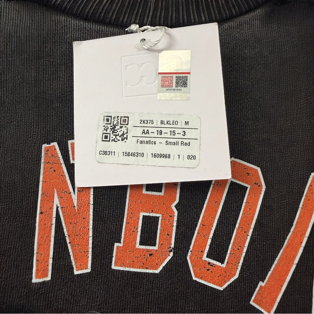 NWT Game Day Couture OSU Cowboys Studded Acid Wash Pullover Sweatshirt - M - Picture 3 of 3